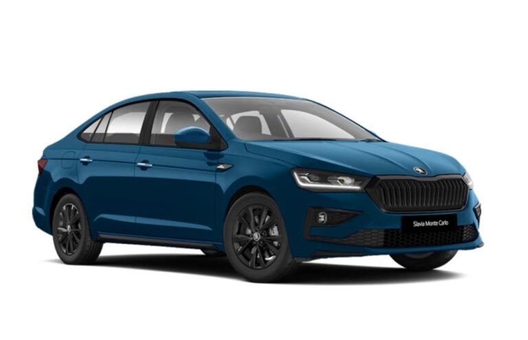 Skoda Slavia Blue Color